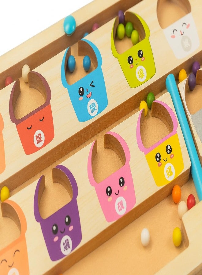 Fun4you Magnetic Color & Number Maze Montessori Wooden Board Game - Learning & Counting Toy, Fine Motor Skills Puzzle, Color Matching Educational Toy for (Ages 3-5 Years) Toddlers, Boys & Girls - Image 4